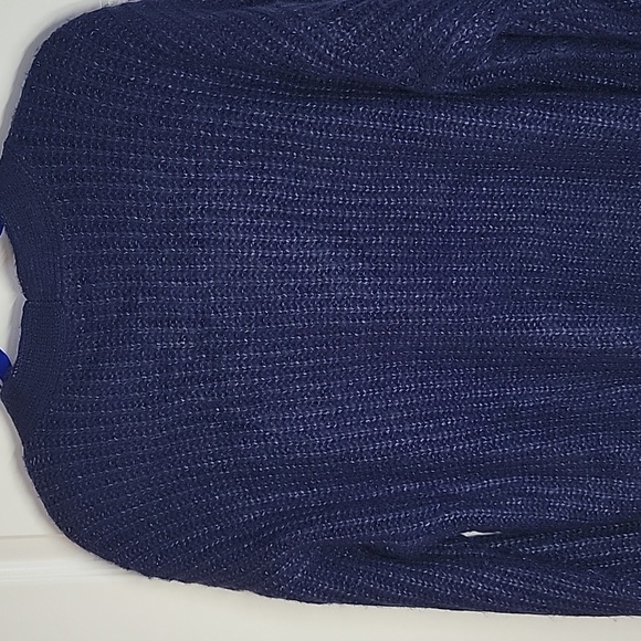 STYLE & CO NWT CHUNKY NAVY CARDIGAN SZ LARGE - Picture 9 of 13